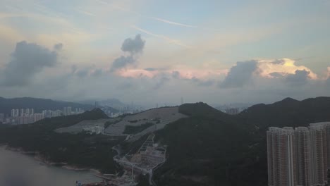 4K-footage-of-Tseung-Kwan-O-,-Hong-Kong-at-aerial-view