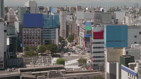 Zeitraffer---Landschaft-von-der-Stadt-Tokio-Shibuya-in-Japan