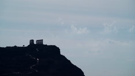 Griechische-Tempel-des-Poseidon,-Kap-Sounion