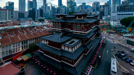 4K-time-lapse-:-night-to-day-time-lapse-with-traffic-at-Buddha-Tooth-Relic-Temple