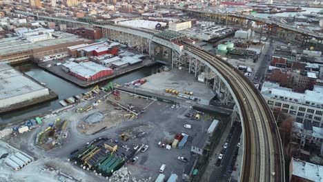 Aerial-of-Gowanus,-Brooklyn