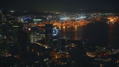 Paisaje-urbano-de-Seattle-oscuro-desde-la-perspectiva-de-Birdseye