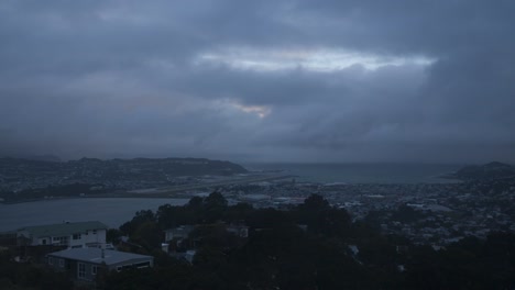 Wellington-airport-on-rainy-evening