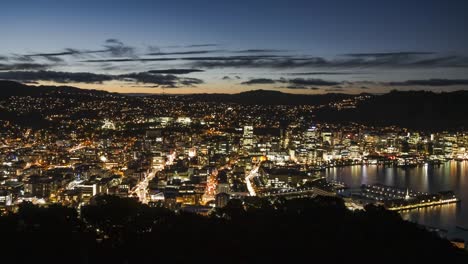 Wellington-bei-Einbruch-der-Dunkelheit-timelapse