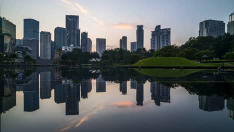 sunrise-night-to-day-scene-at-Kuala-Lumpur-city-skyline.