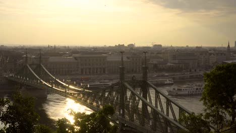 Boat-and-Liberty-bridge