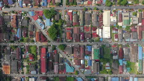 kuala-lumpur-city-sunny-day-center-living-block-aerial-topdown-panorama-4k-malaysia