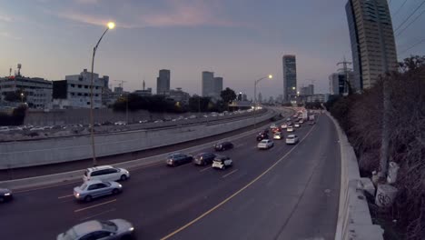 Tel-Aviv-highway-time-lapse