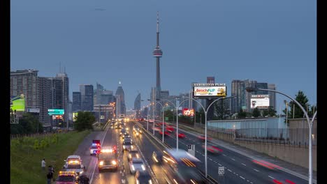 Los-edificios-de-la-ciudad-de-Toronto-Desde-el-oeste