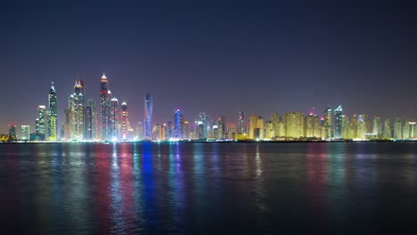 Nacht-Panorama-Zeitraffer-dubai