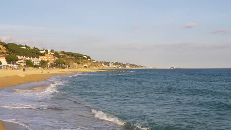 mediterranean-sea-caldes-d'estrac-waves-beach-4k