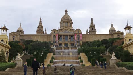 Tag-der-königliche-Palast-der-Panoramablick-4-k-Spanien
