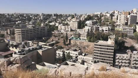 Blick-von-der-Zitadelle-von-Amman,-Jordanien