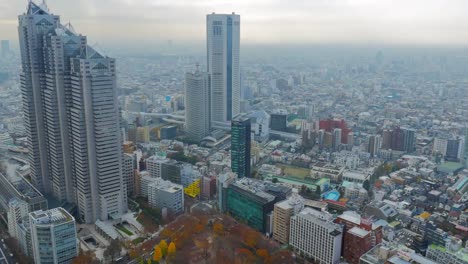 Tokyo-Stadt-Zeitraffer-an-einem-wolkigen-Tag