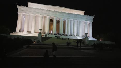 Video-aufgenommen-in-washington-dc-lincoln-Memorial-in-der-Nacht