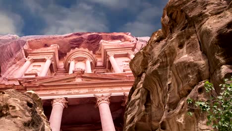 Petra,-Jordania,-Oriente-Medio---es-un-símbolo-de-Jordania,-así-como-de-Jordania-más-visitado-atractivo-turístico.