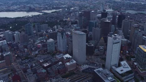 Aerial-view-of-Boston,-Massachusetts