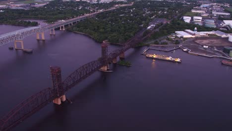 Aerial-view-bridges-in-Philadelphia