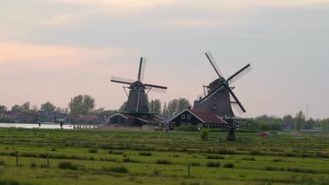 An-afternoon-shot-of-the-beautiful-village-of-Zaanse-Schans