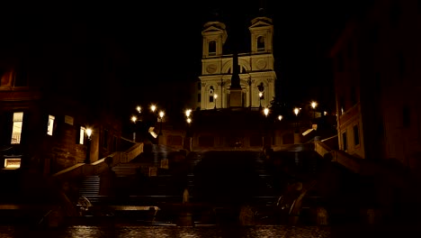 Time-Lapse-Piazza-de-Spagna-in-Rom,-Italien