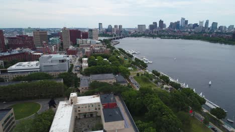 Scenic-aerial-shot-of-boston-Massachusetts