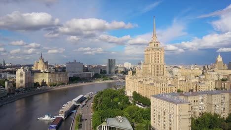 russia-sunny-day-moscow-city-river-bay-famous-buildings-aerial-panorama-4k