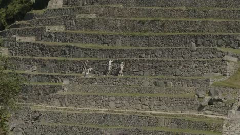 Workers-repair-terraces-at-Machupicchu-Peru