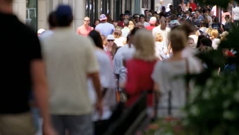 City-people-walking-over-pedestrian-traffic-crossing-USA