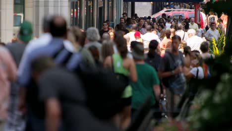 Multi-ethnic-city-people-on-busy-streets-USA