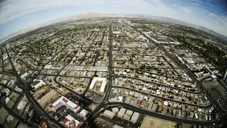 Fisheye-Luftaufnahme-von-Las-vegas