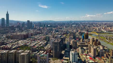 ciudad-de-taipei-día-soleado-aérea-panorama-4k-timelapse-Taiwán