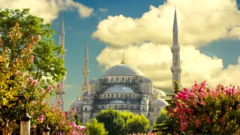 Cinemagraph---Sultan-Ahmed-Mosque-(Blue-Mosque),-Istanbul,-Turkey.