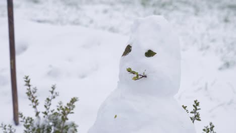 Toddler-Wearing-Mitts-Touching-Snowman