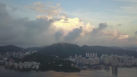 4K-footage-of-Tseung-Kwan-O-,-Hong-Kong-at-aerial-view