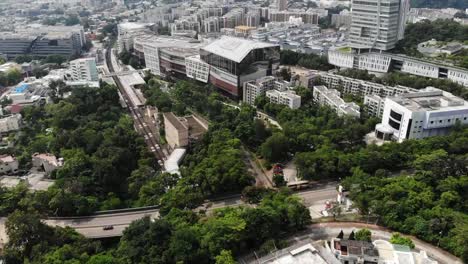 hong-kong-city-urban-sprawl,-kowloon-tong