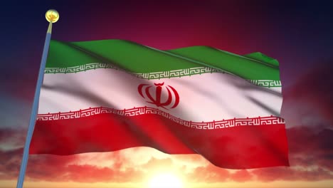 4-k-hochdetaillierte-Flagge-des-Iran-Endlos-wiederholbar