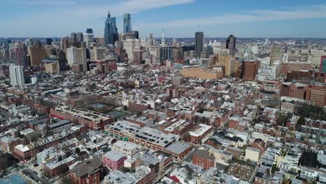 Aerial-of-Philadelphia,-Pennsylvania