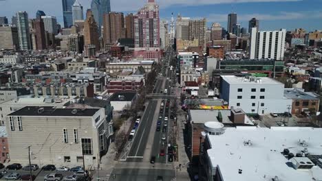 Aerial-of-Philadelphia,-Pennsylvania