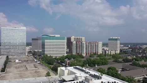 Aerial-of-Downtown-Houston,-Texas