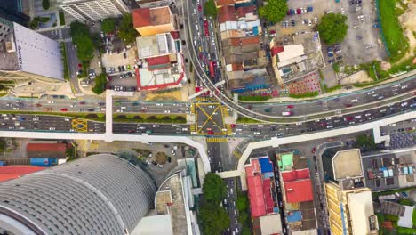 calle-de-Kuala-lumpur-centro-de-tráfico-aérea-panorama-timelapse-4k-Malasia