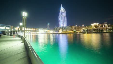 Lugar-famoso-de-dubai-fountain-4-K-time-lapse