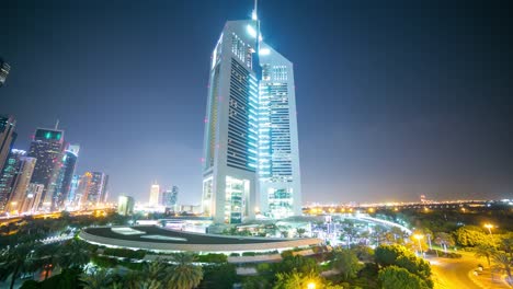 dubai-towers-bei-Nacht-Zeitraffer