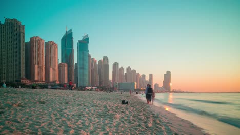 Strand-von-dubai-marina-Zeitraffer