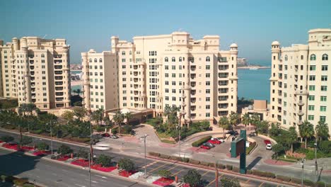 main-palm-Straße-Zeitraffer-von-dubai