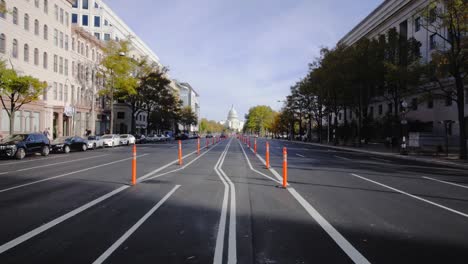 video-filmado-en-el-tráfico-y-el-coche-de-Washington-DC