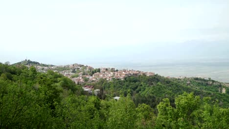 City-Sighnaghi,-Alazani-Valley-and-Caucasus-range