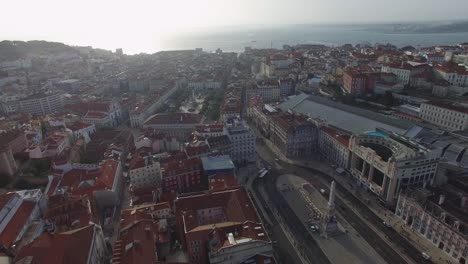 Aerial-View-of-Lisbon,-Portugal