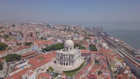 portugal-summer-day-lisbon-cityscape-church-of-santa-engrÃ¡cia-top-aerial-panorama-4k