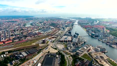 Vista-aérea-de-ciudad-en-Copenhague