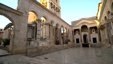 Diokletian-Palast-in-Split,-Kroatien